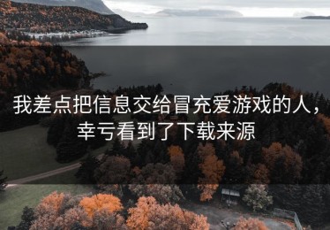 我差点把信息交给冒充爱游戏的人，幸亏看到了下载来源